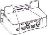 Zebra - Rugged Communication and Charge Cradle - Accessoires voor Barcodescanners - Robuust - Zwart