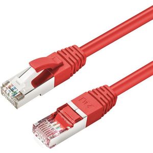 MicroConnect CAT6A S/FTP 15m Rood LSZH (S/STP, S/FTP, CAT6a, 15 m), Netwerkkabel