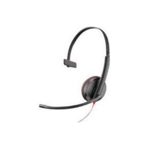 Poly Blackwire C3215 USB A Hoofdtelefoon (Bedraad, USB-A), Kantoorheadset, Zwart