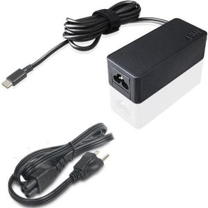 Lenovo - PD 45W - Voeding voor Notebooks - USB Type-C - Zwart