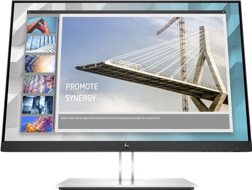 HP - E24i G4 - Monitor - Zilver - Zwart - 24 Inch - WUXGA-resolutie