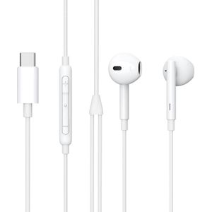eSTUFF - Earpod Hoofdtelefoon - Wit - Bedraad - USB-C Aansluiting