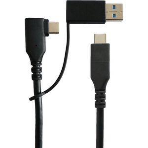 MicroConnect - USB3.0 - USB-kabel - Zwart - 1 m, USB 3.2 Gen 1, Gegevensoverdrachtsnelheid tot 5 Gbit/s