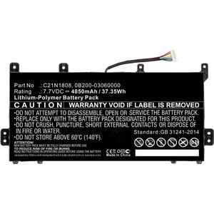 CoreParts - Vervangende Laptopbatterij - 37,35Wh - Li-Polymeer - 7,7V - 4850mAh