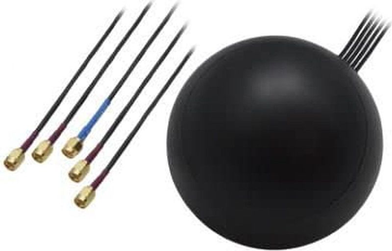 Teltonika - Combo Quad - Mobiele/GNSS Dakantenne - Zwart - ABS - IP65