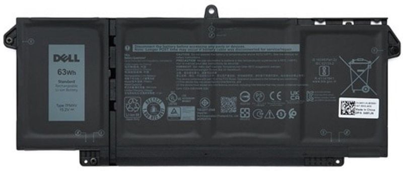 Dell - BTRY,PRI,63WHR,4C,LITH,BYD - Notebook Batterij - Zwart - Lithium-ion - 63 Wattuur