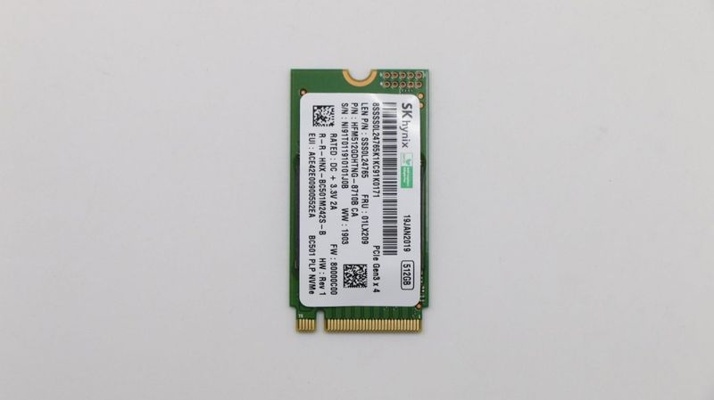 Lenovo SSD M.2 PCIe NVMe FRU SSD (512 GB, M.2 2280), SSD