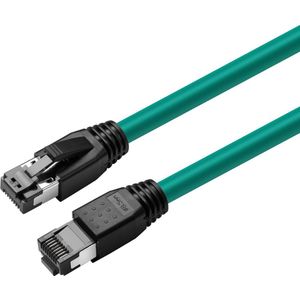 MicroConnect - CAT8.1 - Netwerkkabel - Groen - S/FTP, 2m, 25Gbps, 2000MHz