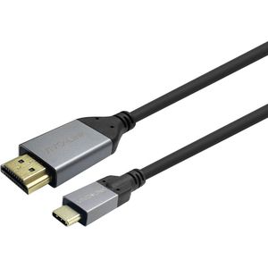 Vivolink USB-C naar HDMI kabel 4m zwart (4 m, USB Type C), Videokabel