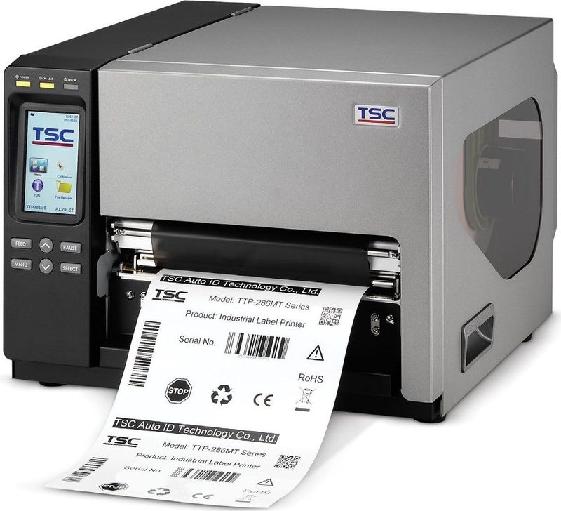 TSC - TTP-286MT - Labelprinter - Grijs - 203 dpi - USB - RS232 - LPT - Ethernet