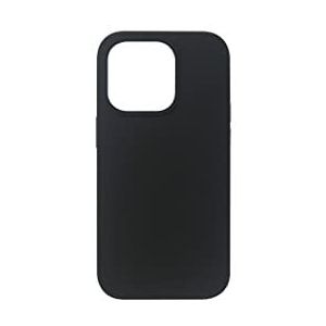eSTUFF iPhone 14 PRO Siliconen Case Black Silk Touch 4 Sides, W126799202 (Black Silk Touch 4 Sides Covered)