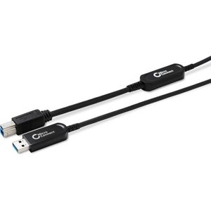 Microconnect MC-USB3.0AB20OP USB-kabel USB 3.2 Gen 2 (3.1 Gen 2) 20 m USB A USB B Zwart