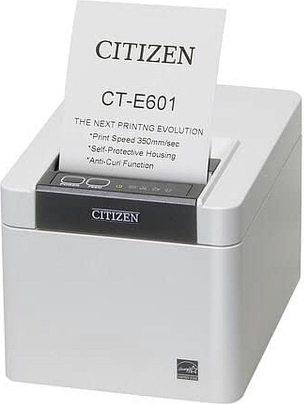 Citizen - CT-E601 - Bonprinter - Wit - USB - Snijder