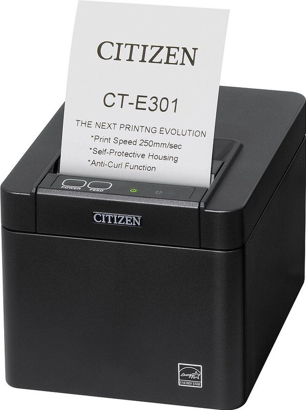 Citizen - CT-E301 - Ontvangstbewijsprinter - Zwart - LAN/USB/SER