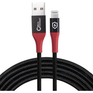 MICROCONNECT Kabel USB Lightning - USB-A 1.5 m zwart (Safe Charge USB-A to)