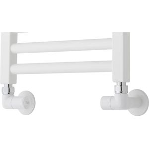 TVS Design - Aansluitset - Wit Mat - Haaks - Handmatig