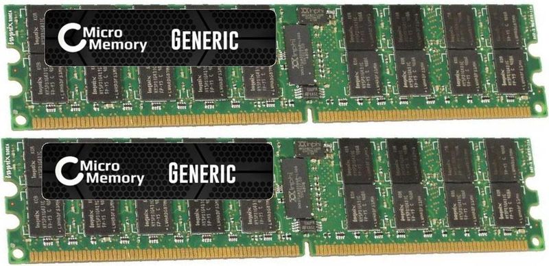CoreParts - DDR2 RAM Geheugen - 8 GB - Groen - Modelspecifiek