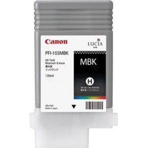Canon PFI-103MBK Pigment ink tank Black for IPF6100 130ml inktcartridge 1 stuk(s) Origineel Zwart