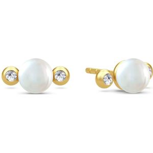 Julie Sandlau, Accessoires, Dames, Geel, ONE Size, Perla Earstuds