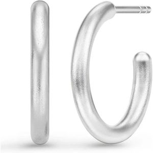 Julie Sandlau, Accessoires, Dames, Grijs, ONE Size, Klassieke medium hoops