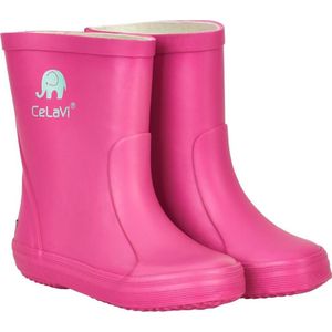 Celavi Kinderen meisjes waterdichte rubberen laarzen, 100% natuurlijk rubber regenlaarzen, maat: 25, kleur: roze, 1147