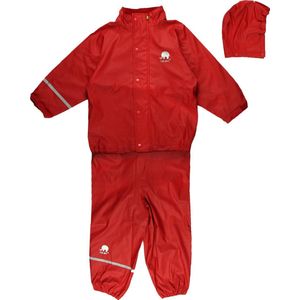 Celavi Rainwear Suit-Basic jas, jongens, rood (rood), 100, Rood (Rood)
