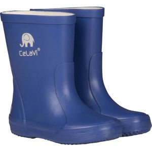 Celavi Kinderen Unisex waterdichte rubberlaarzen, 100% natuurlijk rubber regenlaarzen, maat: 25, kleur: blauw, 1147