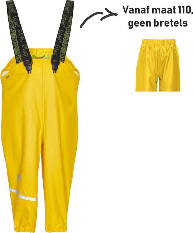 CeLaVi - Regenbroek kind - Geel - maat 70 (72-80cm)