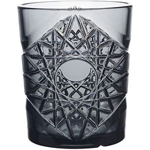 glassFORever premium polycarbonaat drinkglas, grijs, 0,35 liter, 105 mm hoogte, 48 stuks