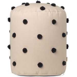 Ferm Living Dot Tufted Poef Sand / Black