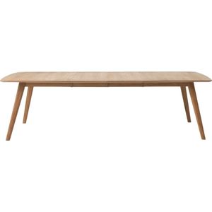 Eettafel Rho Naturel 100x180cm-270cm - Giga Living - Eiken Fineer