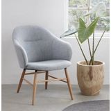 Fauteuil Teno Lichtgrijs - Giga Living - Eikenhout