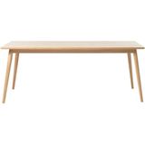 Eettafel Barrali Naturel Eiken 90x190cm - Giga Living - Eikenhout