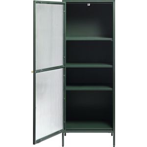 Vitrinekast Metaal Groen - 4 Plankencm - Kast Bronco - Giga Living