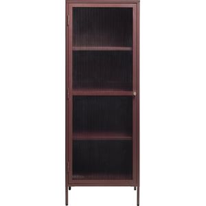 by fonQ Opal Vitrinekast - H 160 cm - Bordeaux