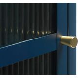 Vitrinekast Bronco Blauw H160cm - Giga Living - Metaal