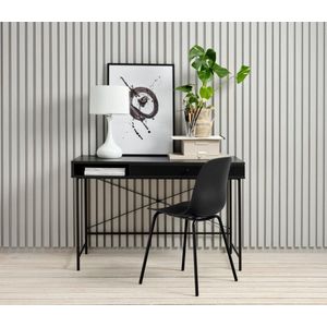 Bureau Metaal Zwart - 60x120cm - 1 Plank - Tafel Pensacola - Giga Living