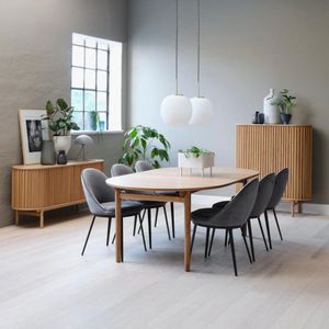 Eettafel Carno Naturel 100x190cm - Giga Living - Eikenhout