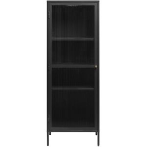 Vitrinekast Bronco Zwart H160cm - Giga Living - Metaal