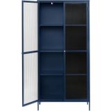 Vitrinekast Bronco Blauw H190cm - Giga Living - Metaal