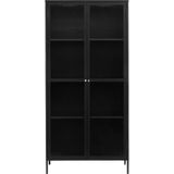 Vitrinekast Bronco Zwart H190cm - Giga Living - Metaal