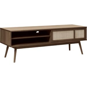 Tv-meubel Donkerbruin Eikenhoutx45x50cm - Barrali