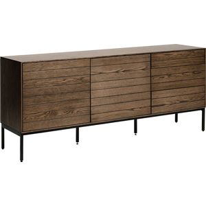 Dressoir Modica Smoked Eiken 180cm - Giga Living Donkerbruin - Eikenhout