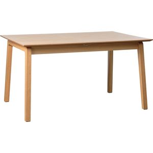 Eettafel Naturel Eikenhout - Uitschuifbaar - 140-200cm - Bari