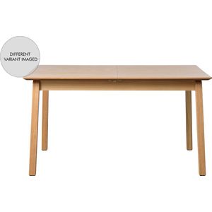 Eettafel Bari Uitschuifbaar Smoked Eiken 95x140-200cm - Giga Living Donkerbruin - Eikenhout