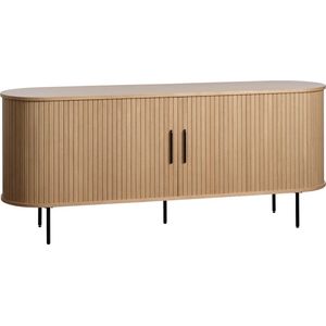 Dressoir Naturel Eiken Fineer - 2 Planken - 180x45x76cm