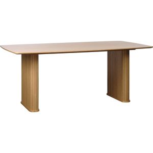 Eettafel Naturel Eikenhout - 1-2 Personen - 190x100x75cm - Nola