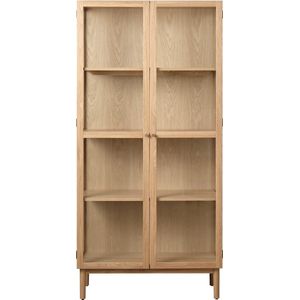 Kast Naturel Eikenhout - 3 Planken - Gewichtkgx40x190cm