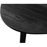 House Nordic - Salontafel Driehoekig - Zwart - Eikenhout - Set van 2