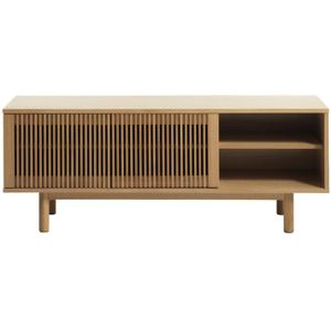 Tv-meubel Tiber Naturel Eiken 143cm - Giga Living - Eikenhout/Polyester